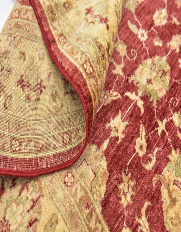 Detail image of  4' 10 x 6' 3  Hand Knotted Peshawar Ziegler Rug