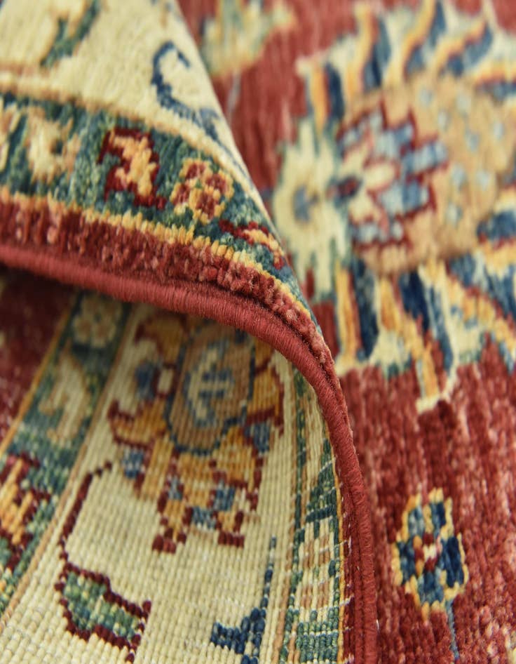 Detail image of  2' 8 x 3' 11  Hand Knotted Peshawar Ziegler Rug