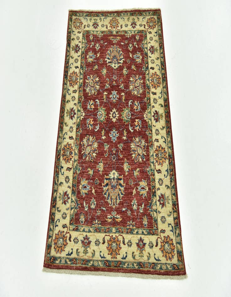 Detail image of  2' 8 x 3' 11  Hand Knotted Peshawar Ziegler Rug