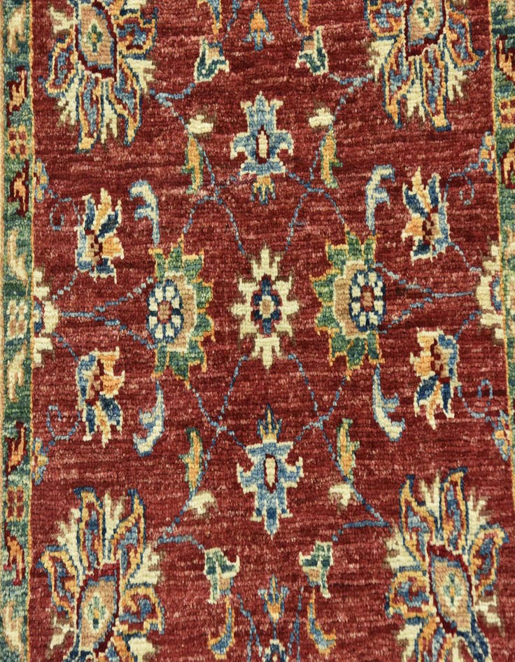 Detail image of  2' 8 x 3' 11  Hand Knotted Peshawar Ziegler Rug