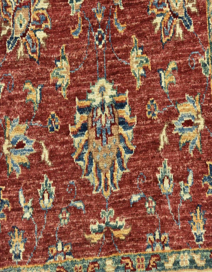 Detail image of  2' 8 x 3' 11  Hand Knotted Peshawar Ziegler Rug