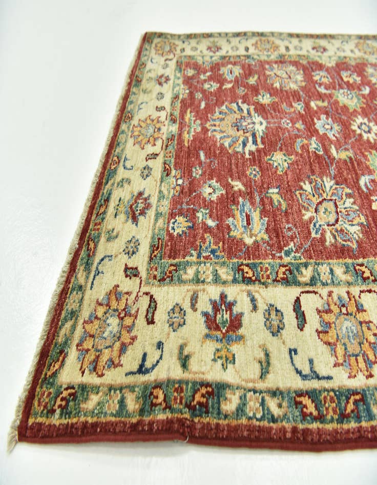 Detail image of  2' 8 x 3' 11  Hand Knotted Peshawar Ziegler Rug