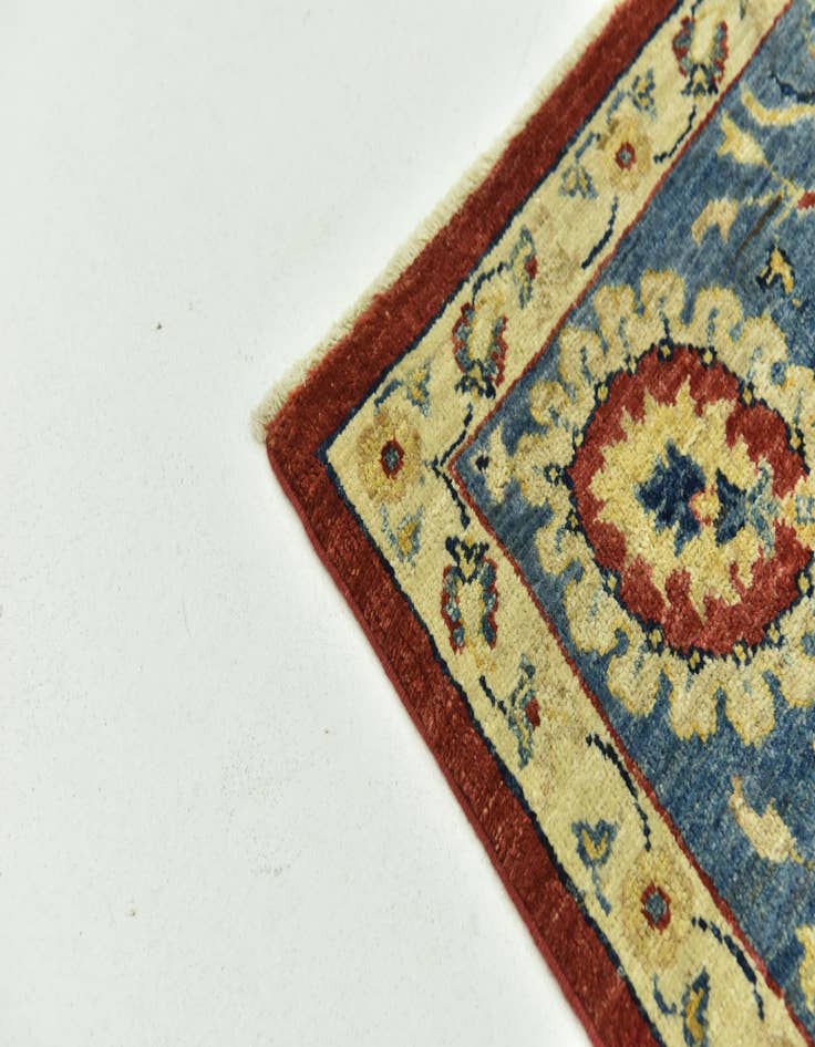 Detail image of  6' 7 x 9' 6  Hand Knotted Peshawar Ziegler Rug