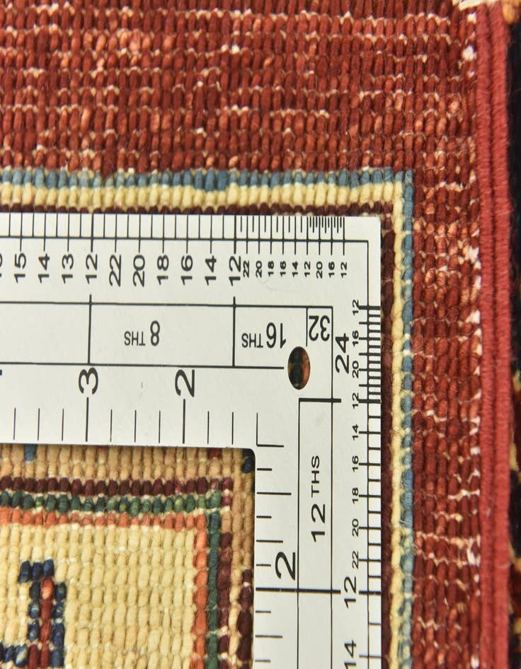 Detail image of  5' 7 x 8'  Hand Knotted Peshawar Ziegler Rug