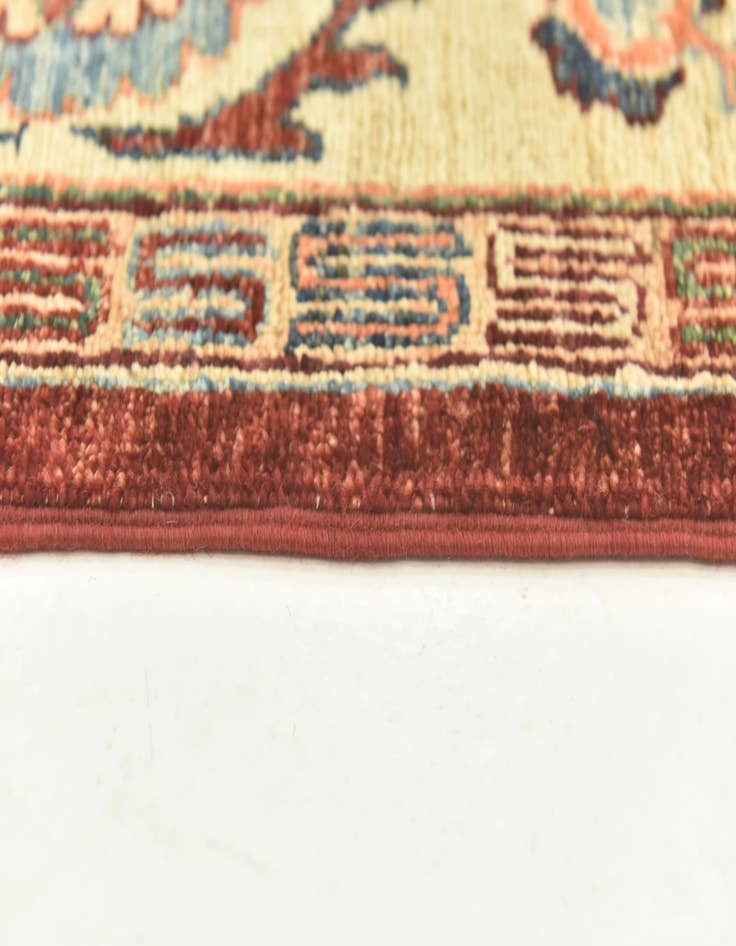 Detail image of  5' 7 x 8'  Hand Knotted Peshawar Ziegler Rug