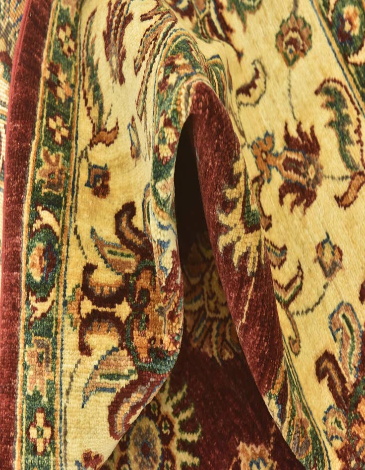 Detail image of  6' 10 x 10' 2  Hand Knotted Peshawar Ziegler Rug