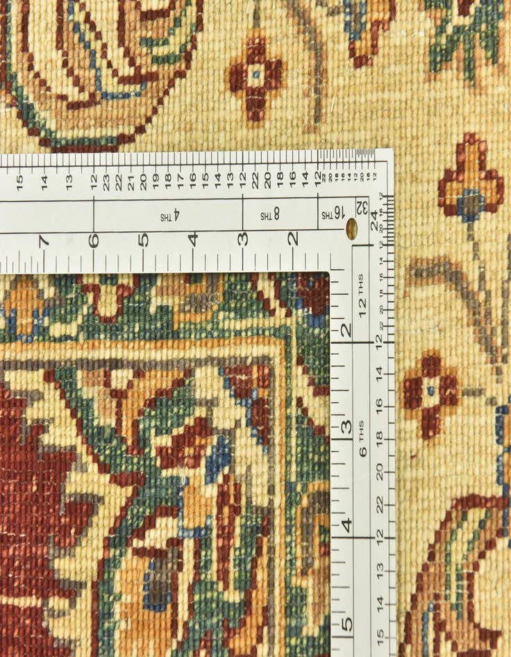 Detail image of  6' 10 x 10' 2  Hand Knotted Peshawar Ziegler Rug