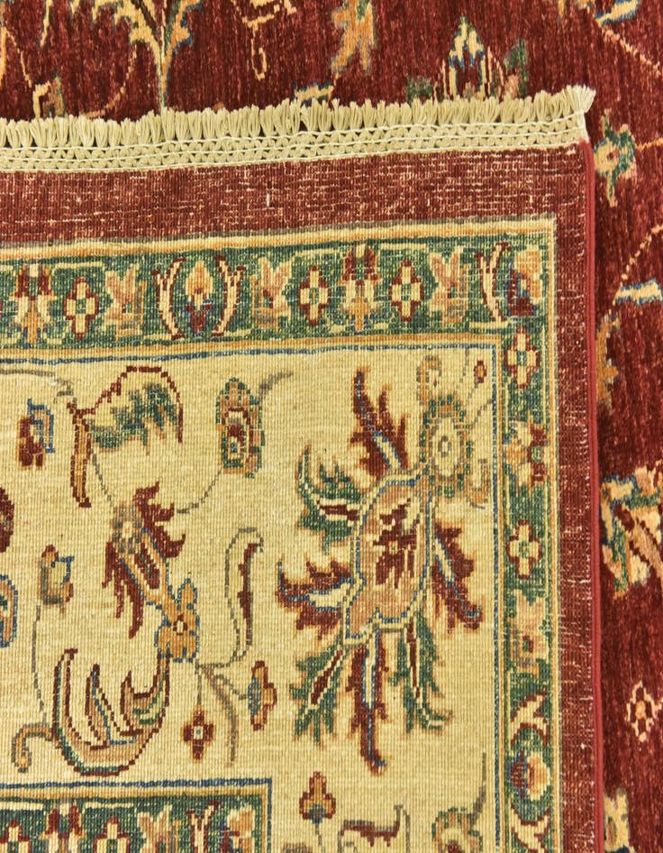 Detail image of  6' 10 x 10' 2  Hand Knotted Peshawar Ziegler Rug