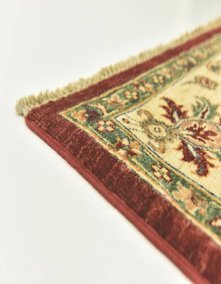 Detail image of  6' 10 x 10' 2  Hand Knotted Peshawar Ziegler Rug