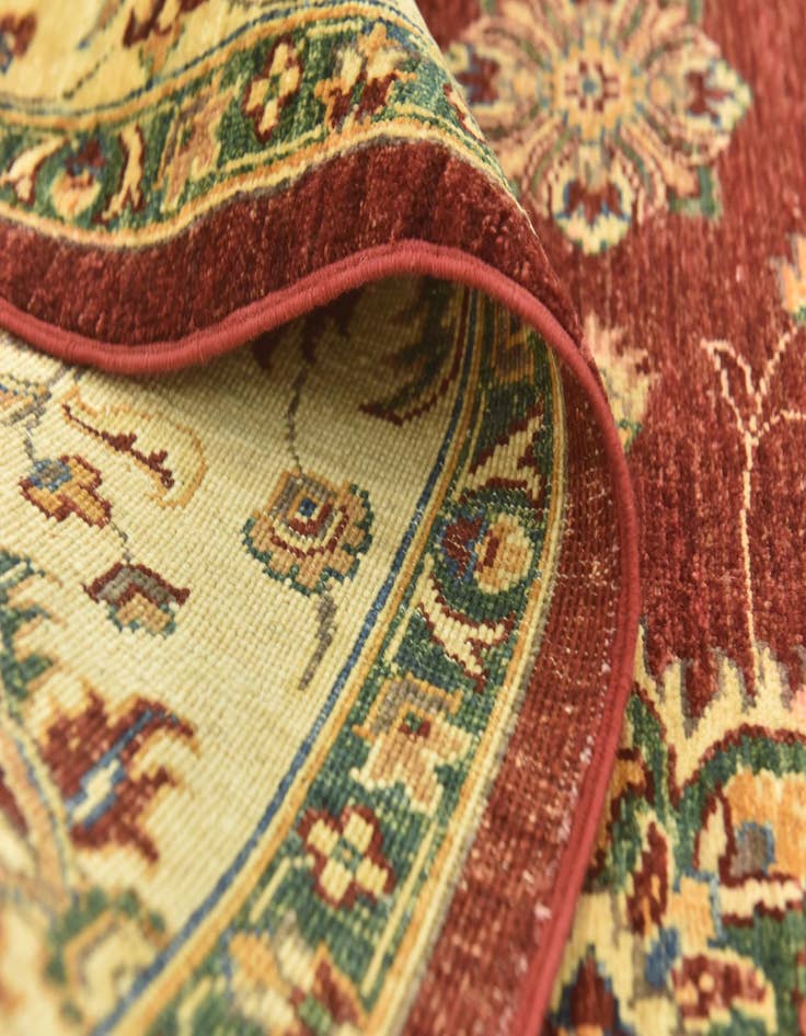 Detail image of  6' 10 x 10' 2  Hand Knotted Peshawar Ziegler Rug