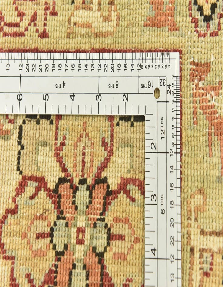 Detail image of  5' 8 x 9' 2  Hand Knotted Peshawar Ziegler Rug