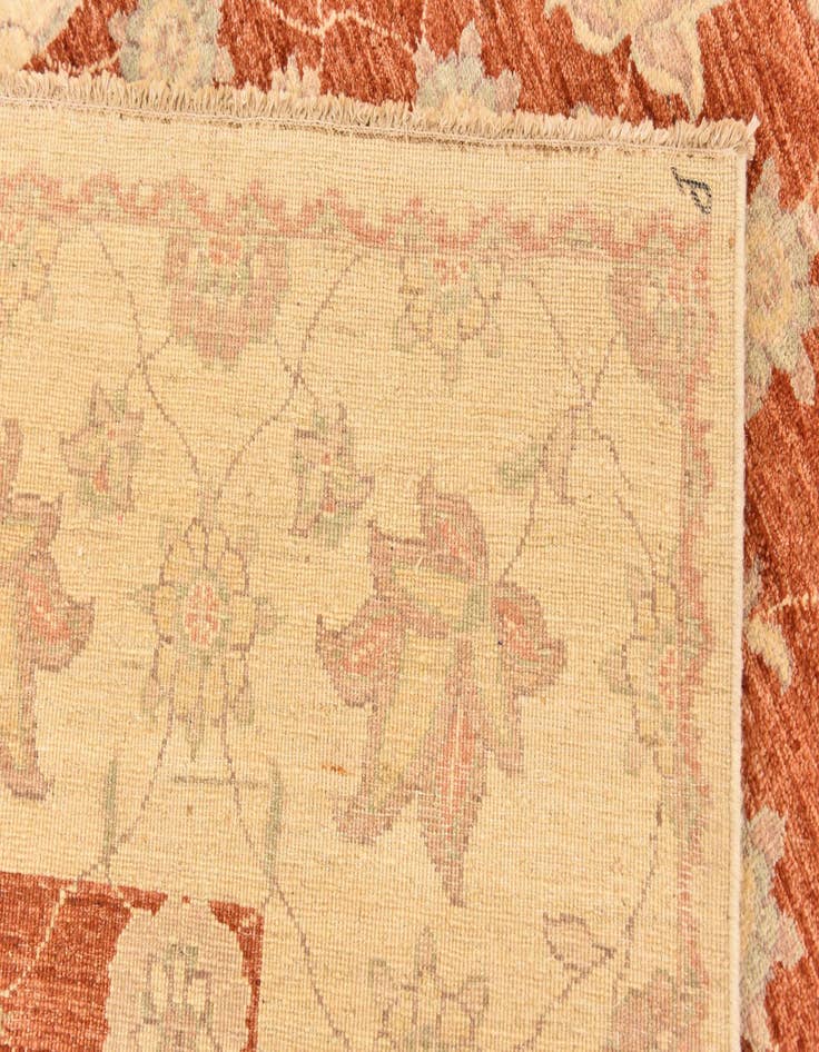 Detail image of  5' 7 x 7' 9  Hand Knotted Peshawar Ziegler Wool Rug