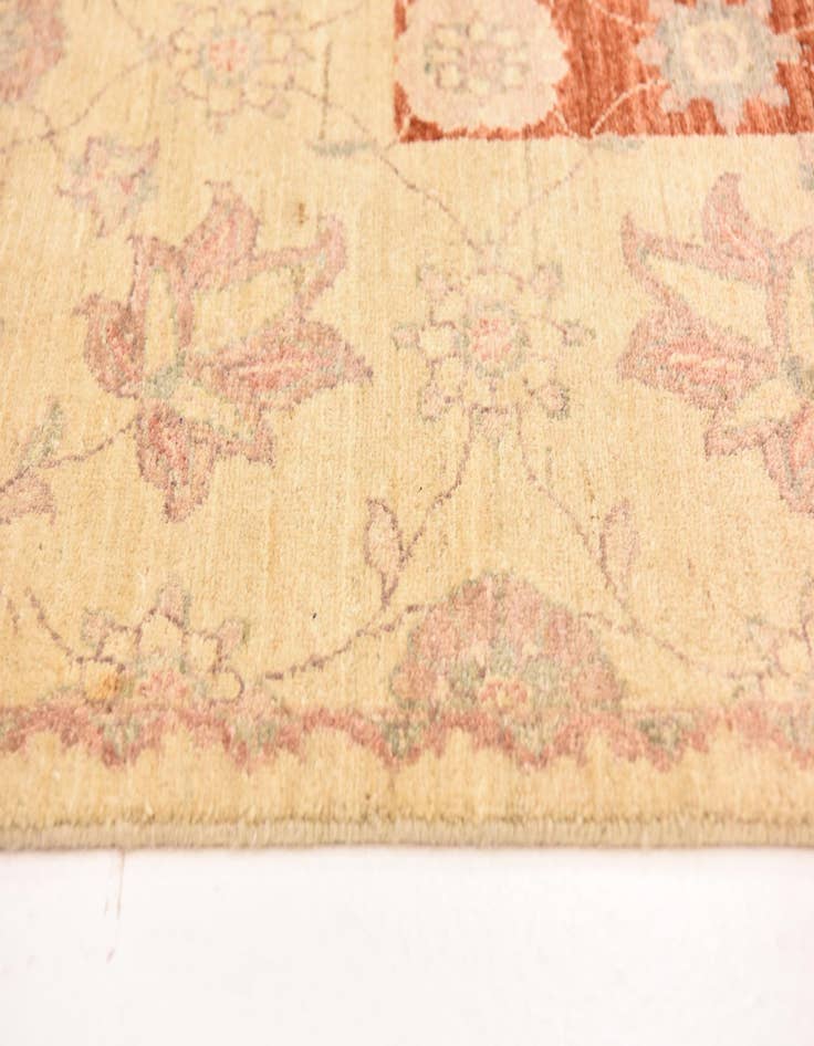 Detail image of  5' 7 x 7' 9  Hand Knotted Peshawar Ziegler Wool Rug