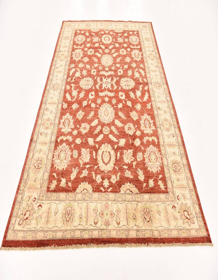 Detail image of  5' 11 x 8' 11  Hand Knotted Peshawar Ziegler Wool Rug