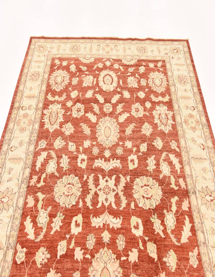 Detail image of  5' 11 x 8' 11  Hand Knotted Peshawar Ziegler Wool Rug