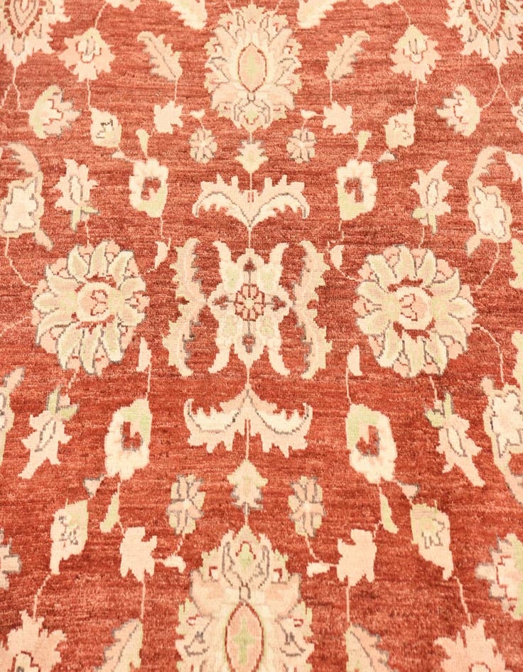 Detail image of  5' 11 x 8' 11  Hand Knotted Peshawar Ziegler Wool Rug