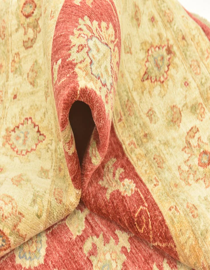 Detail image of  6' 8 x 9' 1  Hand Knotted Peshawar Ziegler Rug