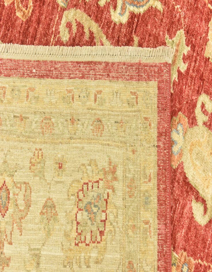 Detail image of  6' 8 x 9' 1  Hand Knotted Peshawar Ziegler Rug