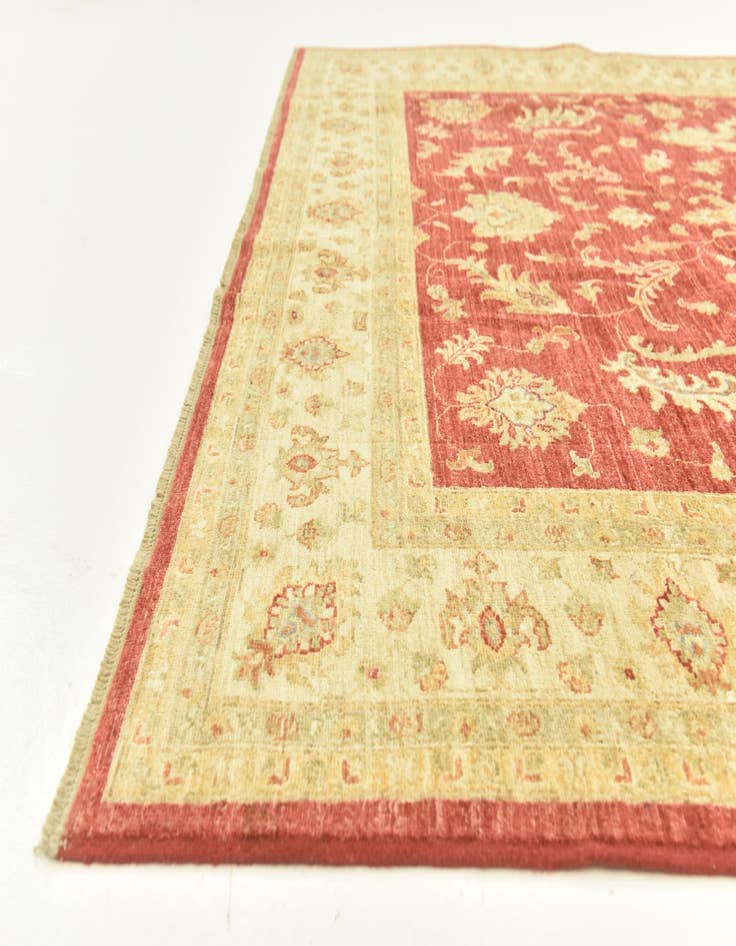 Detail image of  6' 8 x 9' 1  Hand Knotted Peshawar Ziegler Rug