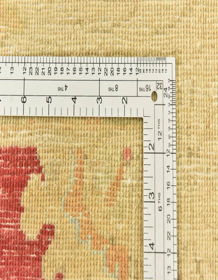 Detail image of  6' 7 x 9' 7  Hand Knotted Peshawar Ziegler Rug