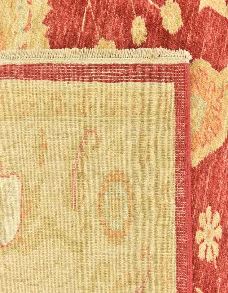 Detail image of  6' 7 x 9' 7  Hand Knotted Peshawar Ziegler Rug