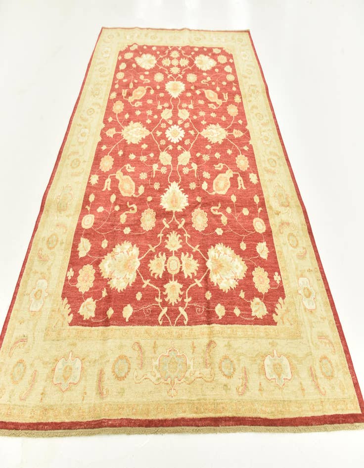 Detail image of  6' 7 x 9' 7  Hand Knotted Peshawar Ziegler Rug