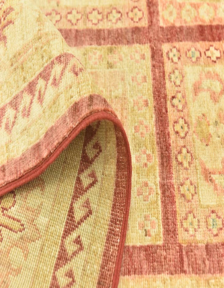 Detail image of  6' 9 x 9' 3  Hand Knotted Peshawar Ziegler Rug