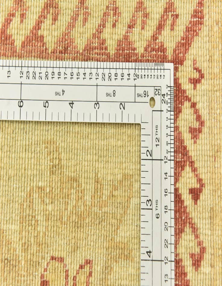 Detail image of  6' 9 x 9' 3  Hand Knotted Peshawar Ziegler Rug