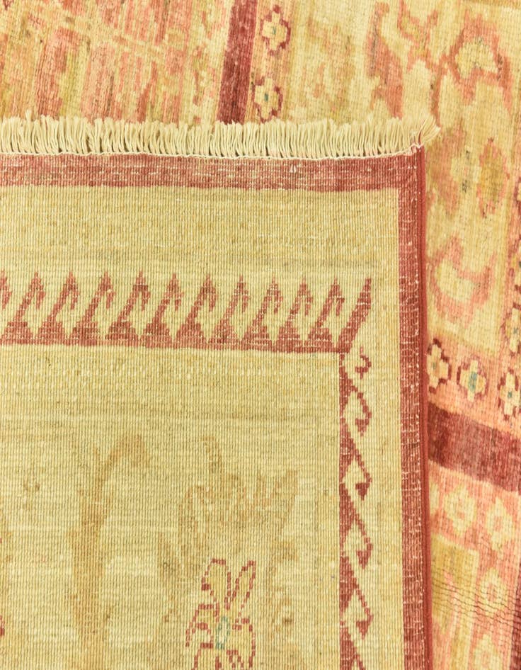 Detail image of  6' 9 x 9' 3  Hand Knotted Peshawar Ziegler Rug