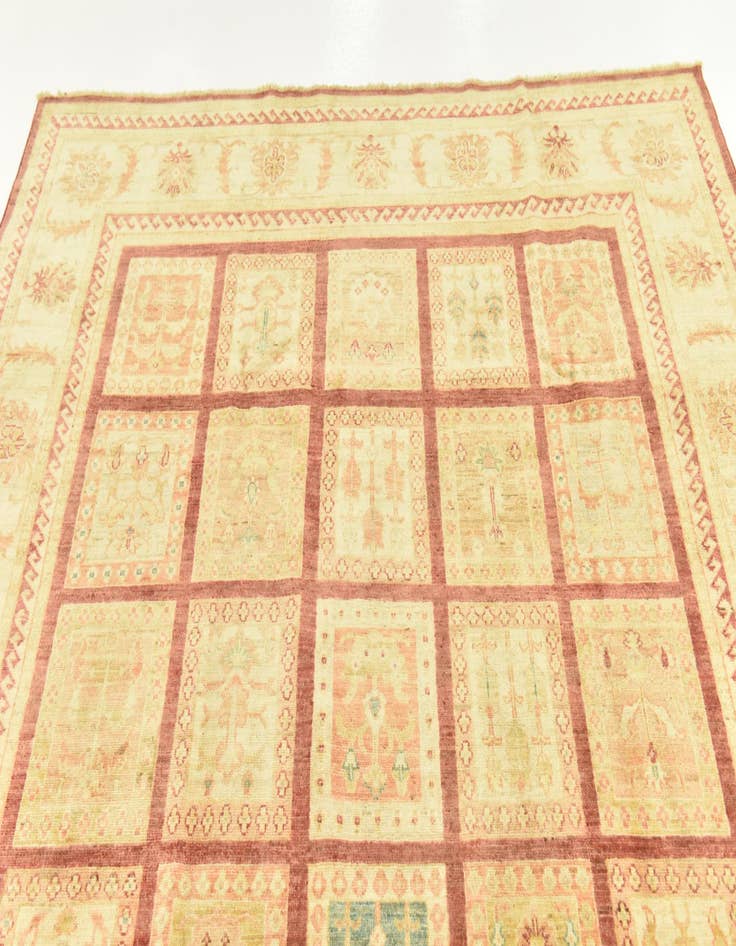 Detail image of  6' 9 x 9' 3  Hand Knotted Peshawar Ziegler Rug