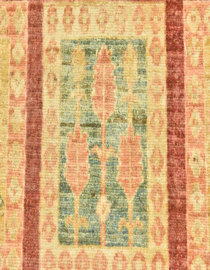 Detail image of  6' 9 x 9' 3  Hand Knotted Peshawar Ziegler Rug