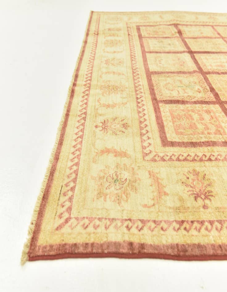 Detail image of  6' 9 x 9' 3  Hand Knotted Peshawar Ziegler Rug