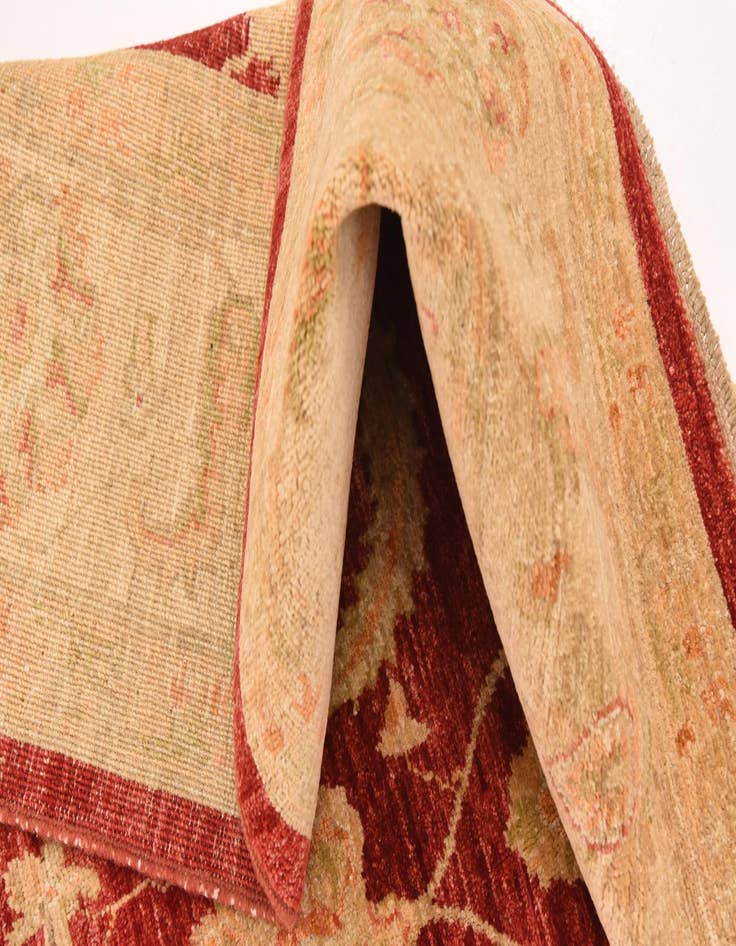 Detail image of  5' 7 x 7' 11  Hand Knotted Peshawar Ziegler Rug