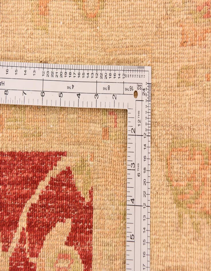 Detail image of  5' 7 x 7' 11  Hand Knotted Peshawar Ziegler Rug