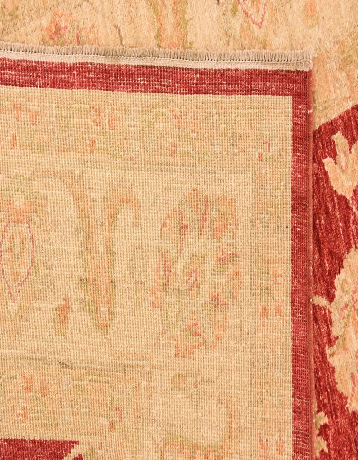 Detail image of  5' 7 x 7' 11  Hand Knotted Peshawar Ziegler Rug