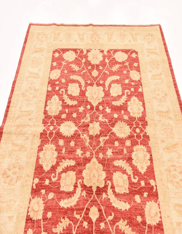 Detail image of  5' 7 x 7' 11  Hand Knotted Peshawar Ziegler Rug