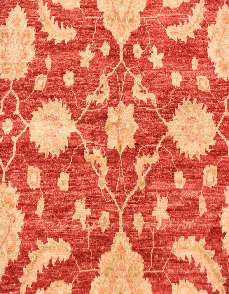 Detail image of  5' 7 x 7' 11  Hand Knotted Peshawar Ziegler Rug