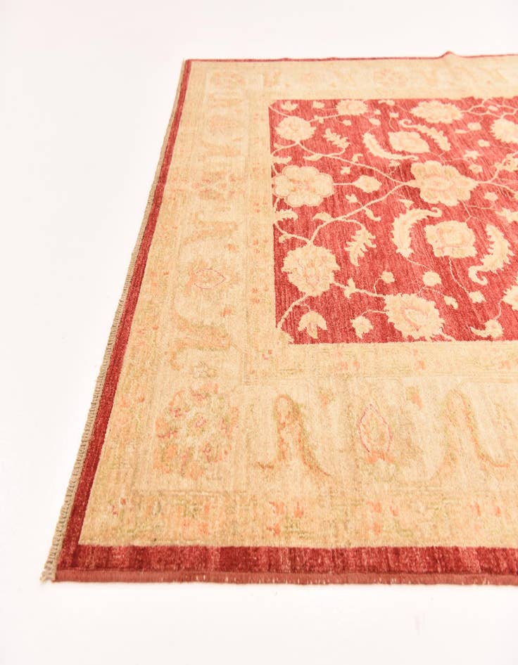 Detail image of  5' 7 x 7' 11  Hand Knotted Peshawar Ziegler Rug