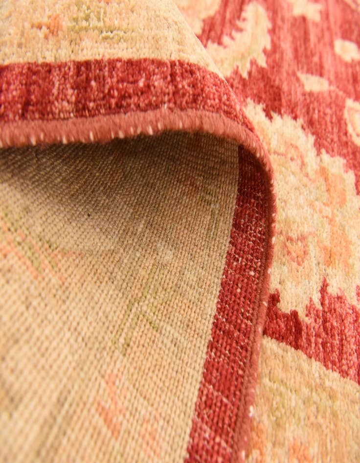 Detail image of  5' 7 x 7' 11  Hand Knotted Peshawar Ziegler Rug