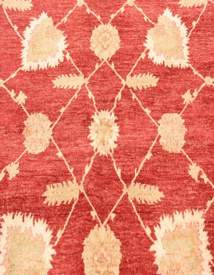 Detail image of  5' 8 x 7' 10  Hand Knotted Peshawar Ziegler Rug