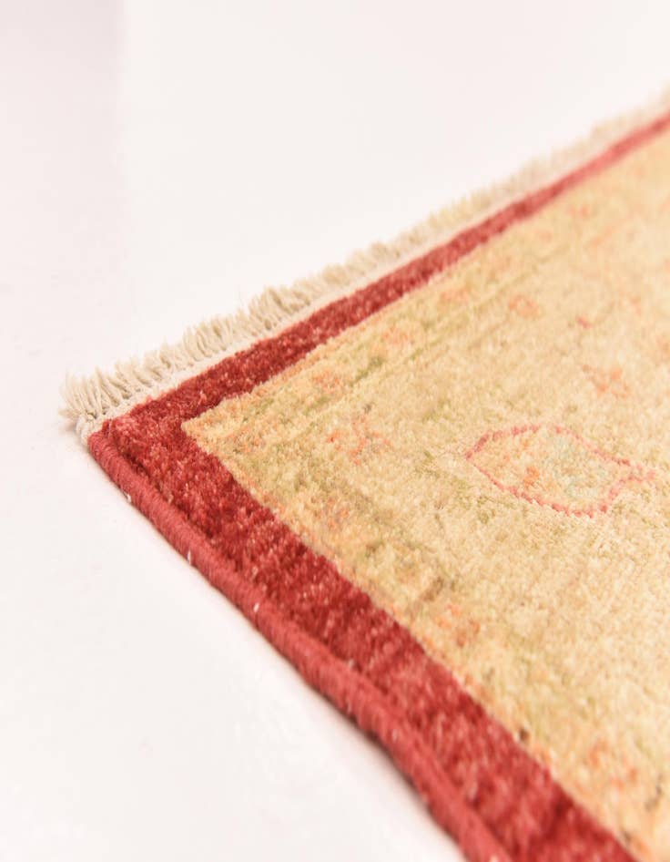 Detail image of  5' 8 x 7' 10  Hand Knotted Peshawar Ziegler Rug