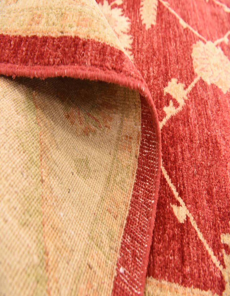 Detail image of  5' 8 x 7' 10  Hand Knotted Peshawar Ziegler Rug