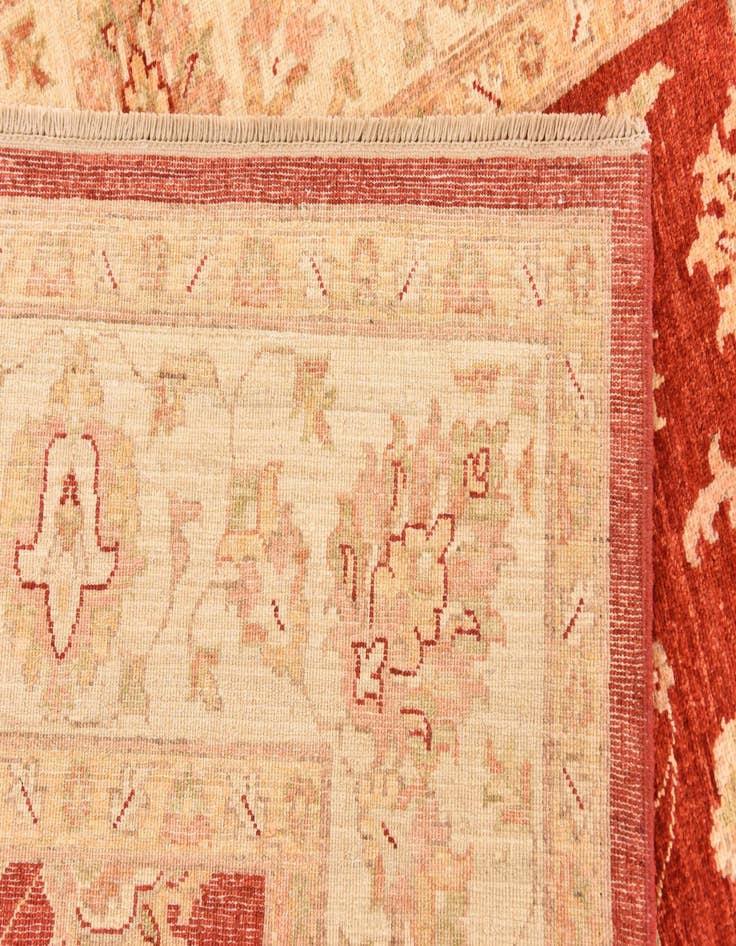 Detail image of  5' 7 x 8'  Hand Knotted Peshawar Ziegler Rug