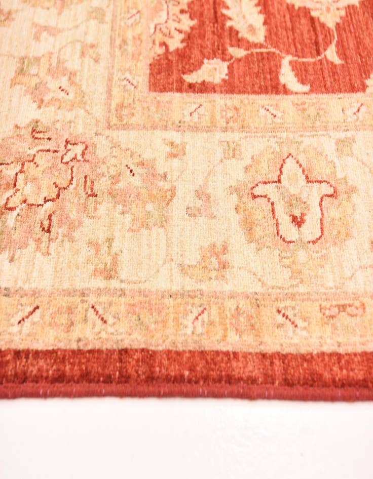Detail image of  5' 7 x 8'  Hand Knotted Peshawar Ziegler Rug
