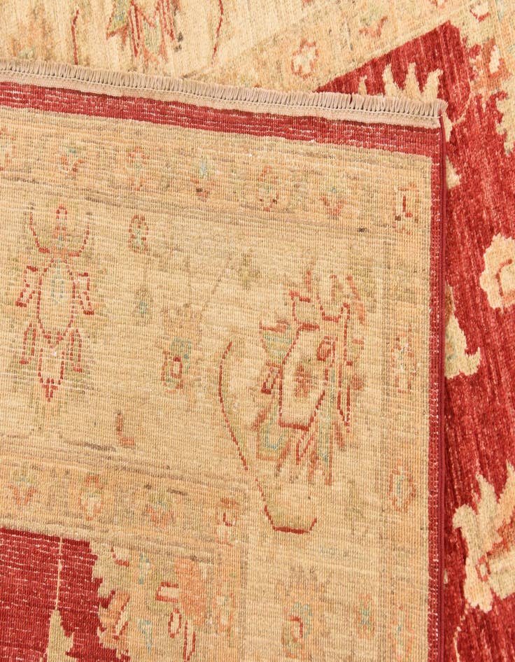 Detail image of  5' 8 x 7' 9  Hand Knotted Peshawar Ziegler Rug