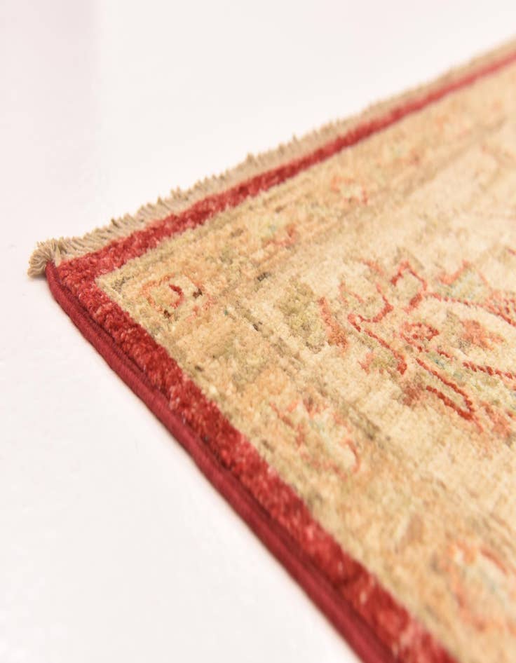 Detail image of  5' 8 x 7' 9  Hand Knotted Peshawar Ziegler Rug