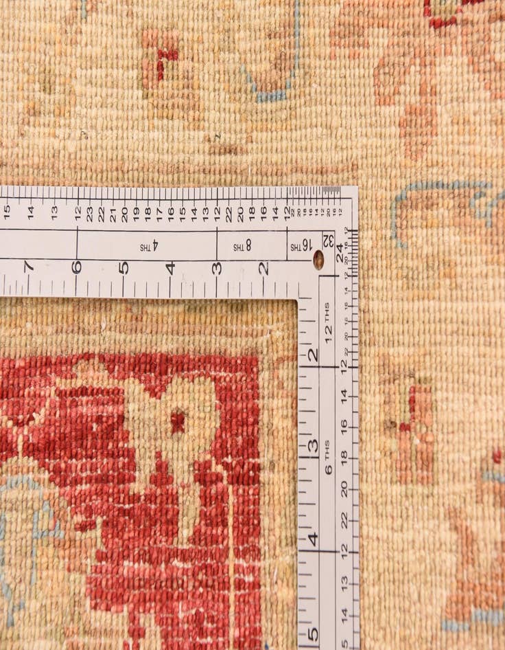 Detail image of  5' 11 x 7' 11  Hand Knotted Peshawar Ziegler Rug
