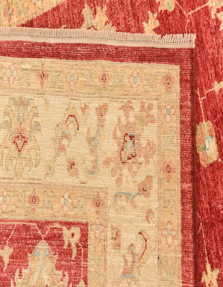 Detail image of  5' 11 x 7' 11  Hand Knotted Peshawar Ziegler Rug