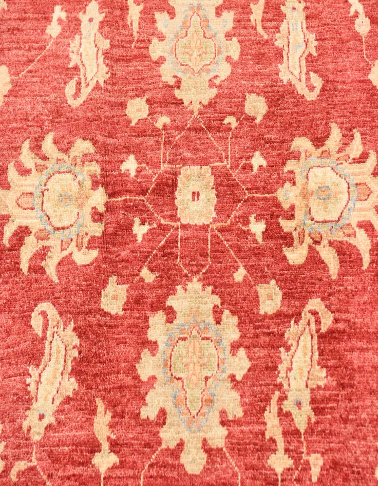 Detail image of  5' 11 x 7' 11  Hand Knotted Peshawar Ziegler Rug