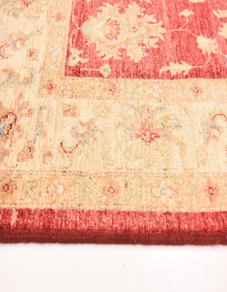 Detail image of  5' 11 x 7' 11  Hand Knotted Peshawar Ziegler Rug